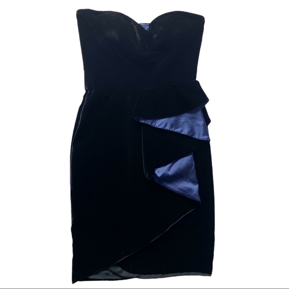 Emporio Armani Dresses Emporio Armani Black Velvet Cocktail Dress